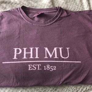 Phi Mu Comfort Colors Tshirt